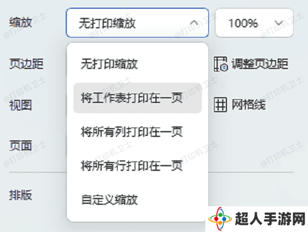 调整Excel页面设置