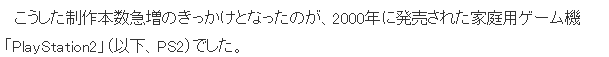 业界分析日本动画数量暴涨原因 或与PS2诞生有关