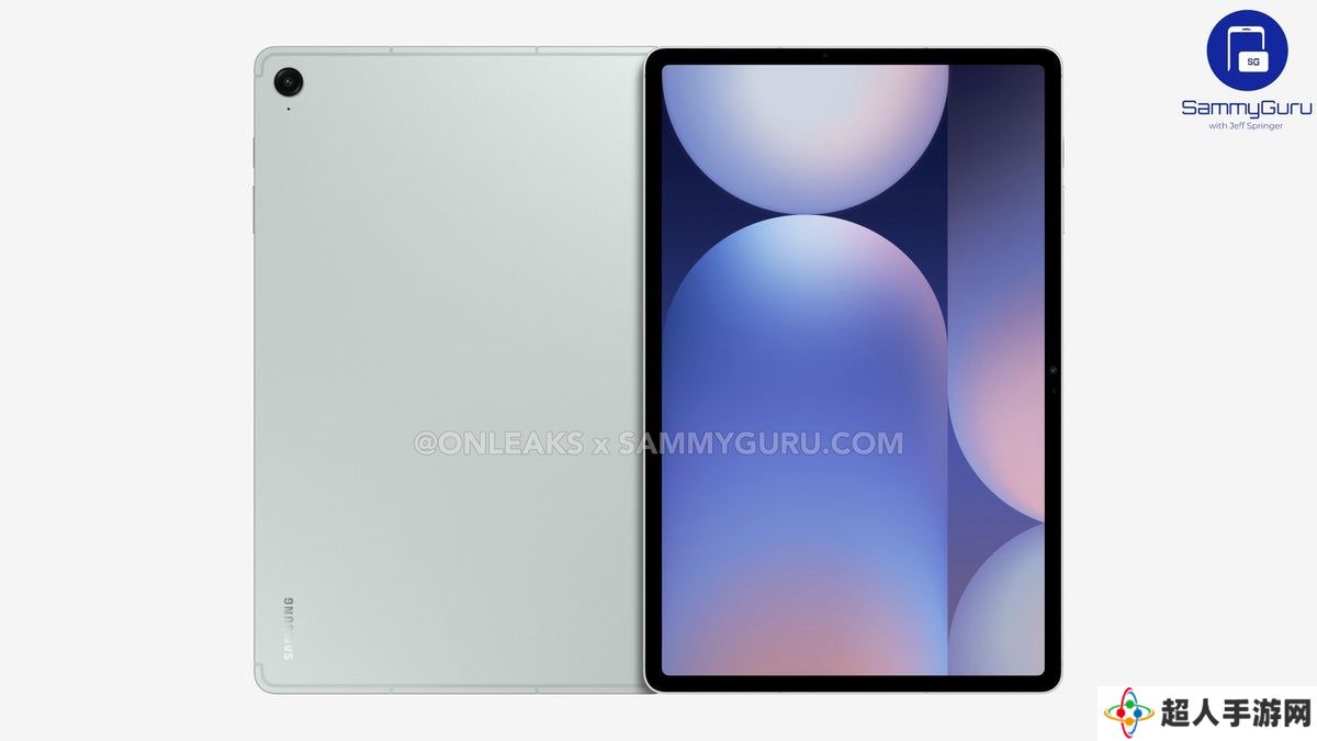 三星 Galaxy Tab S10 FE+ 平板渲染图出炉：6mm 厚度、13.1 英寸面板